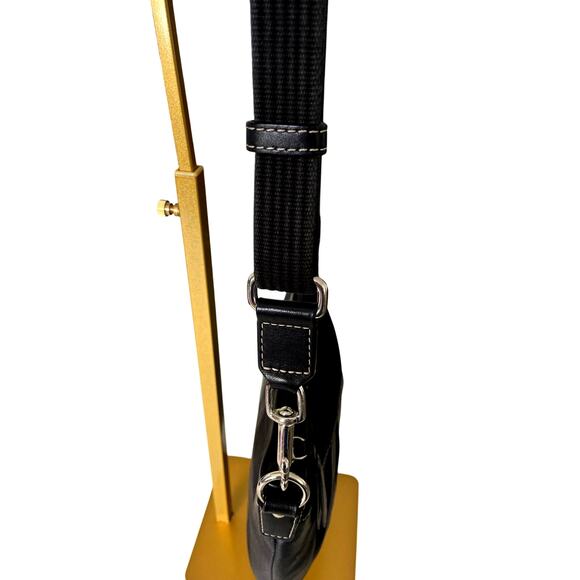 Coach Vintage Leather Adjustable Strap Swingback Crossbody Black - Picture 5 of 8